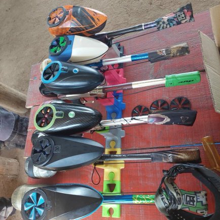 05 Suporte Lego Universal De Mesa Para Marcador Paintball Speed