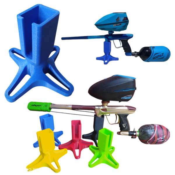 02 Suporte Apoio De Mesa Individual Para Marcador De Paintball