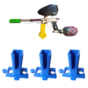 03 Suporte Lego Universal De Mesa Para Marcador Paintball Speed