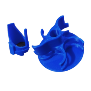 Kit Hélice Pá Tipo Ciclone para RIPCLIP (3D) - Azul