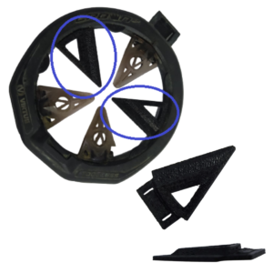 Crown Finger Virtue Spire 3, 4 e 5 (5 peças) Paintball