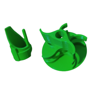 Kit Hélice Pá Tipo Ciclone para RIPCLIP (3D) - Verde