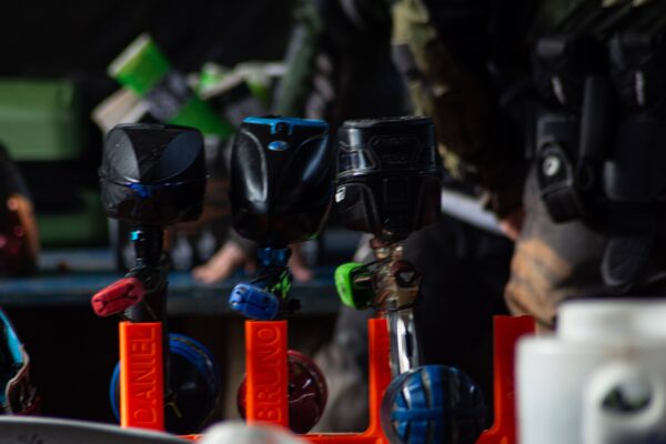 05 Suporte Lego Universal De Mesa Para Marcador Paintball Speed