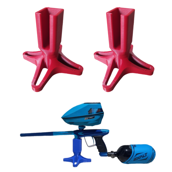 02 Suporte Apoio De Mesa Individual Para Marcador De Paintball