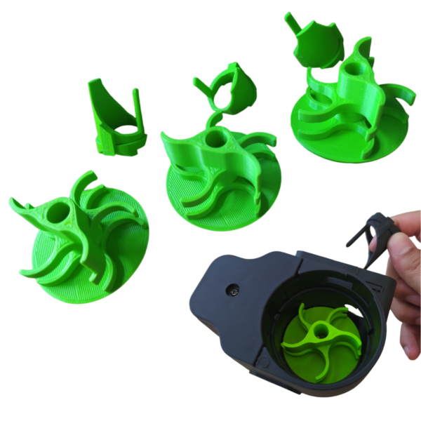 03 Kit Hélice Pá Tipo Ciclone para RIPCLIP (3D)