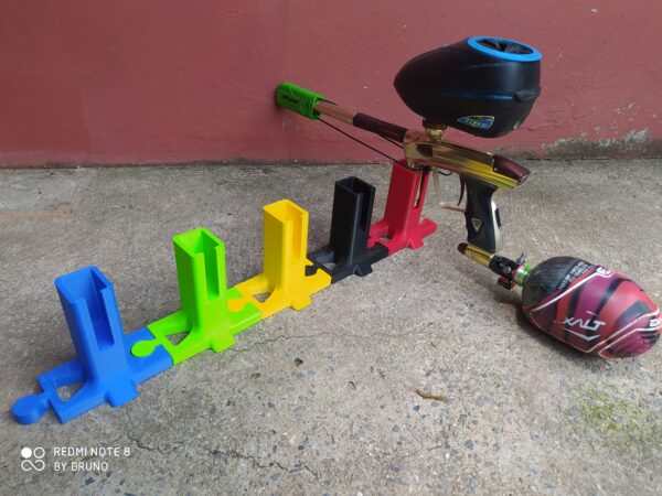 05 Suporte Lego Universal De Mesa Para Marcador Paintball Speed