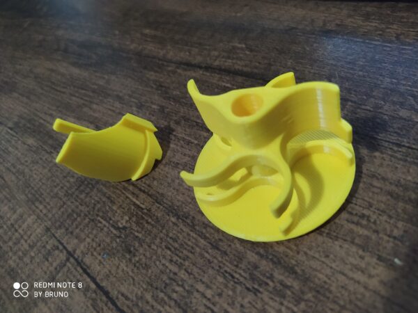 IMG_20221113_201559 Kit Hélice Pá Tipo Ciclone para RIPCLIP (3D) - Amarelo