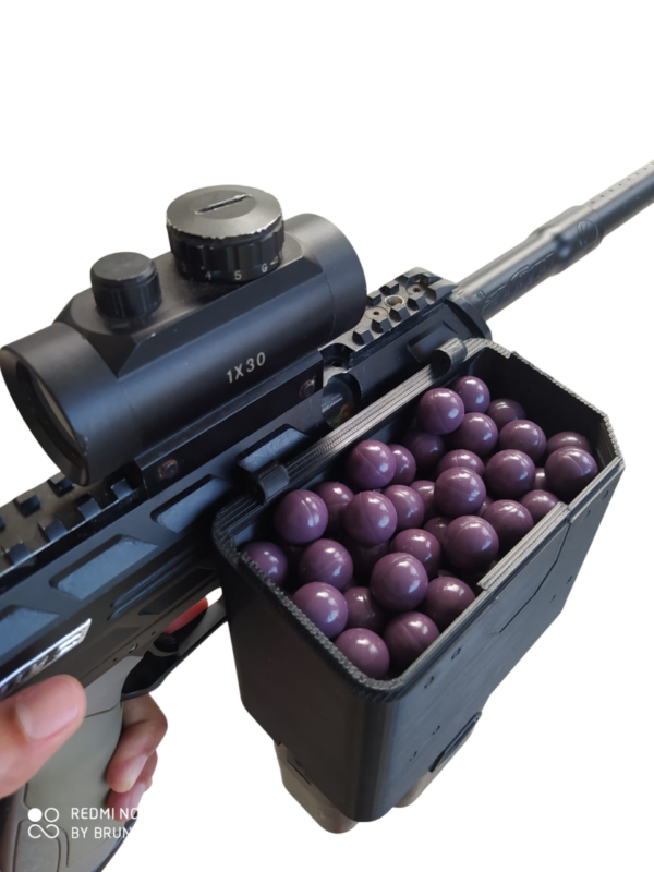 Box Mag 3d De 200 Bolinhas Para Dye Dam E Ripclip Paintball