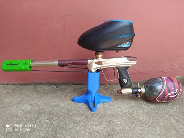 02 Suporte Apoio De Mesa Individual Para Marcador De Paintball