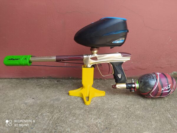 02 Suporte Apoio De Mesa Individual Para Marcador De Paintball