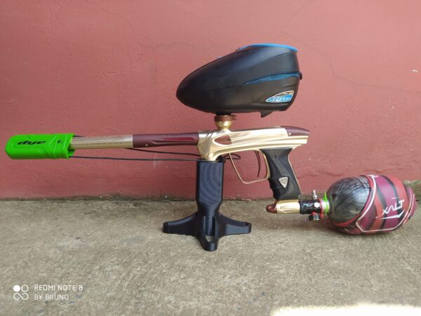 02 Suporte Apoio De Mesa Individual Para Marcador De Paintball