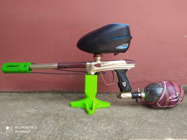 02 Suporte Apoio De Mesa Individual Para Marcador De Paintball