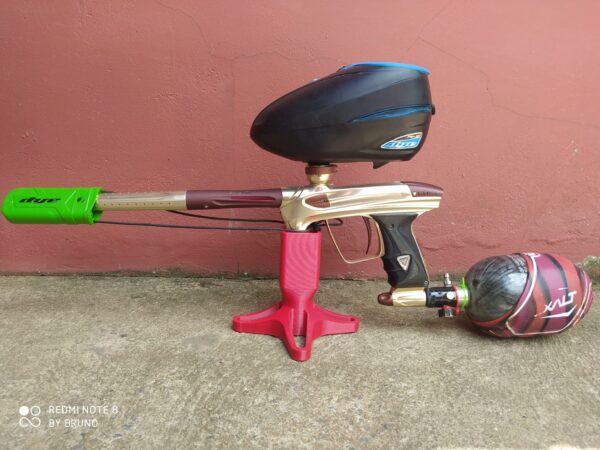 02 Suporte Apoio De Mesa Individual Para Marcador De Paintball